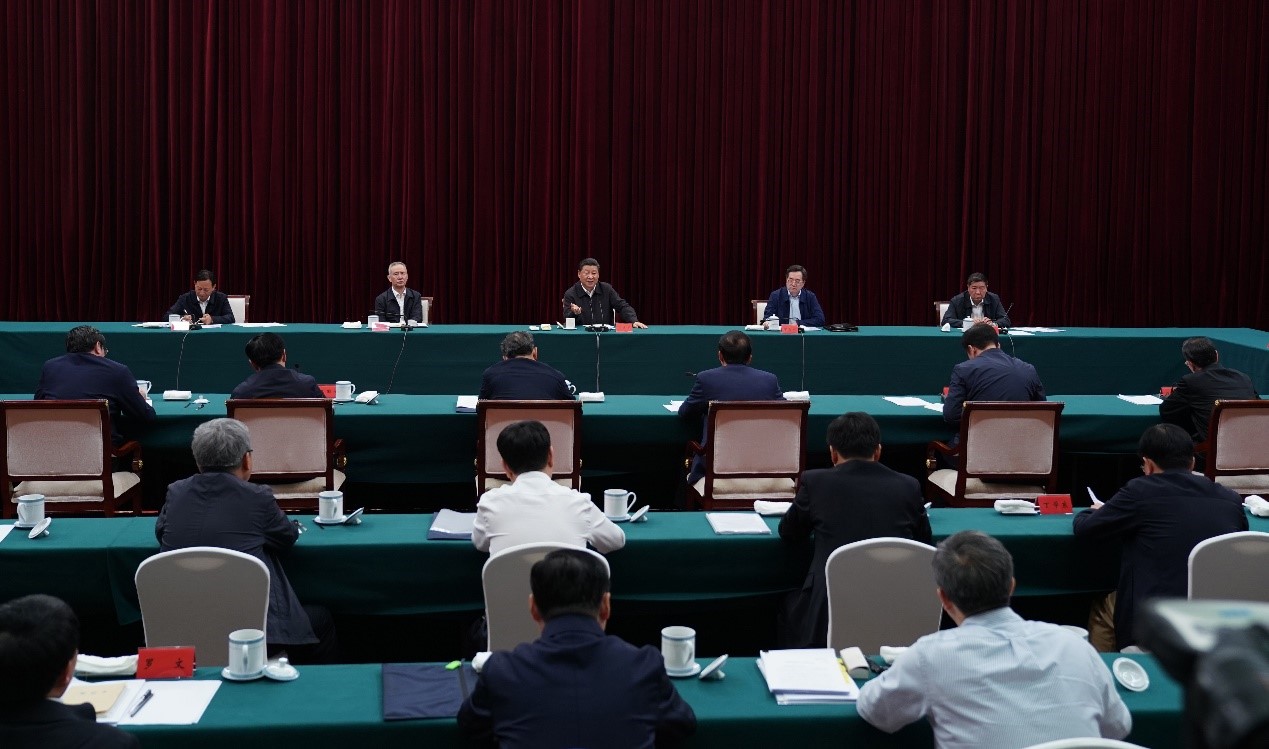 2019年5月20日至22日，中共中央總書記、國家主席、中央軍委主席習(xí)近平在江西考察，主持召開推動中部地區(qū)崛起工作座談會并發(fā)表重要講話。新華社記者 謝環(huán)馳 攝 